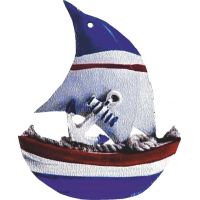 Ξύλινο στοιχείο Καράβι 35022 Χονδρική Γάμος Βάπτιση