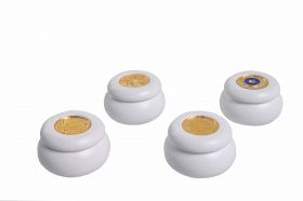 Μπομπονιέρα Κεραμική Μπιζουτιέρα με Plexi Glass 37087 Χονδρική Γάμος Βάπτιση