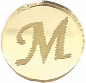 Στοιχείο Plexiglass Καθρέπτης με Μονόγραμμα 33023 Χονδρική Γάμος Βάπτιση