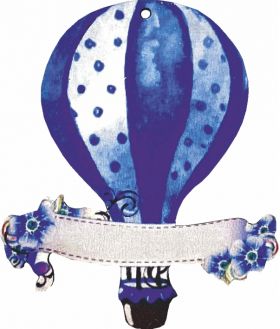 Ξύλινο στοιχείο Αερόστατο 35024 Χονδρική Γάμος Βάπτιση