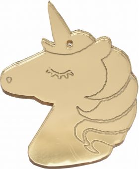 Στοιχείο Plexiglass Καθρέπτης Μονόκερος 33016 Χονδρική Γάμος Βάπτιση