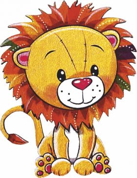 Ξύλινο Στοιχείο Λιοντάρι 35011 Χονδρική Γάμος Βάπτιση