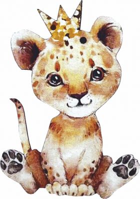 Ξύλινο Στοιχείο Λιονταράκι 35010 Χονδρική Γάμος Βάπτιση